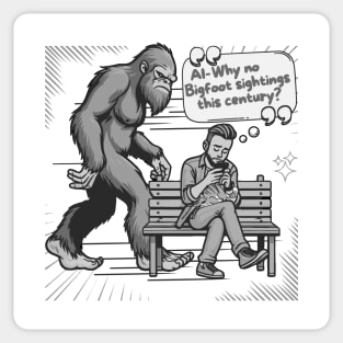 Bigfoot Humor Sticker